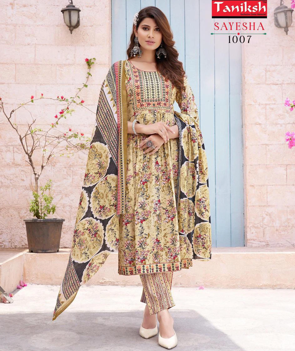 Taniksh Sayesha Vol-1 - Nyra Cut  Kurti Pant With Dupatta